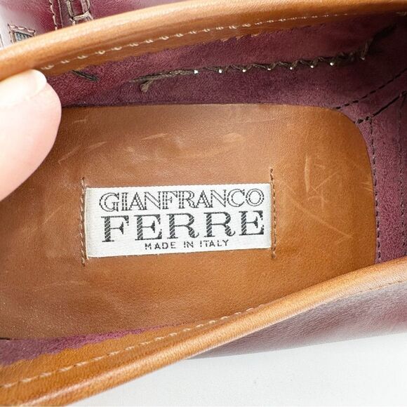 Vintage Gianfranco Ferre Two-Toned Leather Driving Moccasins‎ Sz 40.5 EUR 7.5 US main image 8